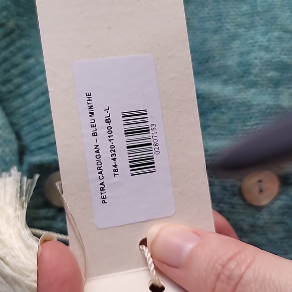 Doen Petra Cardigan - Bleu Menthe - L - Picture 7 of 11